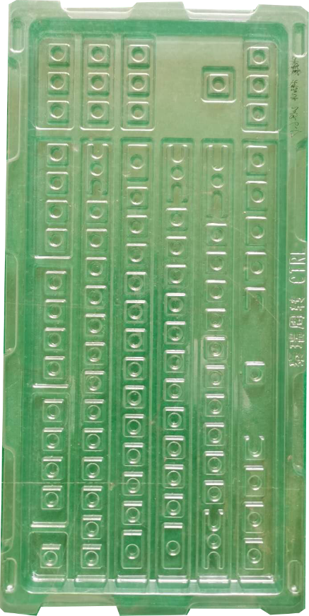 Clear formed component tray